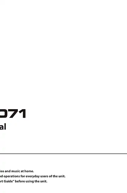 yamaha雅马哈HTR-4071 Owner’s Manual